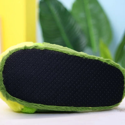 Plush Avocado Children's Slippers, Ages 7-9 plush toy – – – Image 9 | Plushie Produce