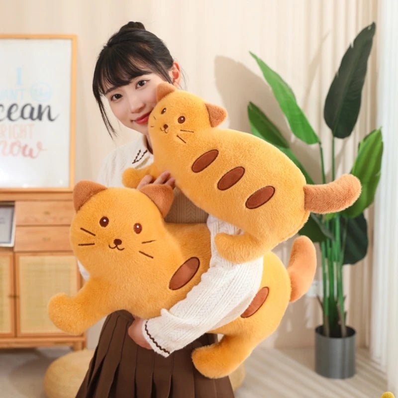 Plushie Baguette in un design di gatto, 17-30" | 43-75 centimetri