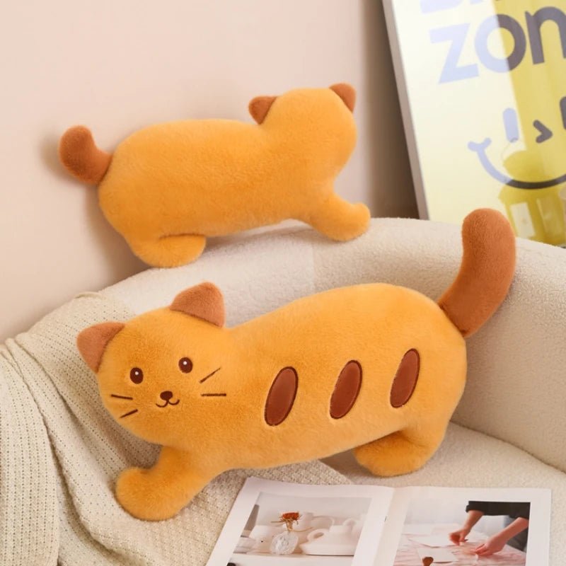 Plushie Baguette in un design di gatto, 17-30" | 43-75 centimetri