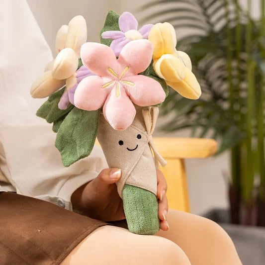 Plush Bouquet of Flowers, | 30 cm