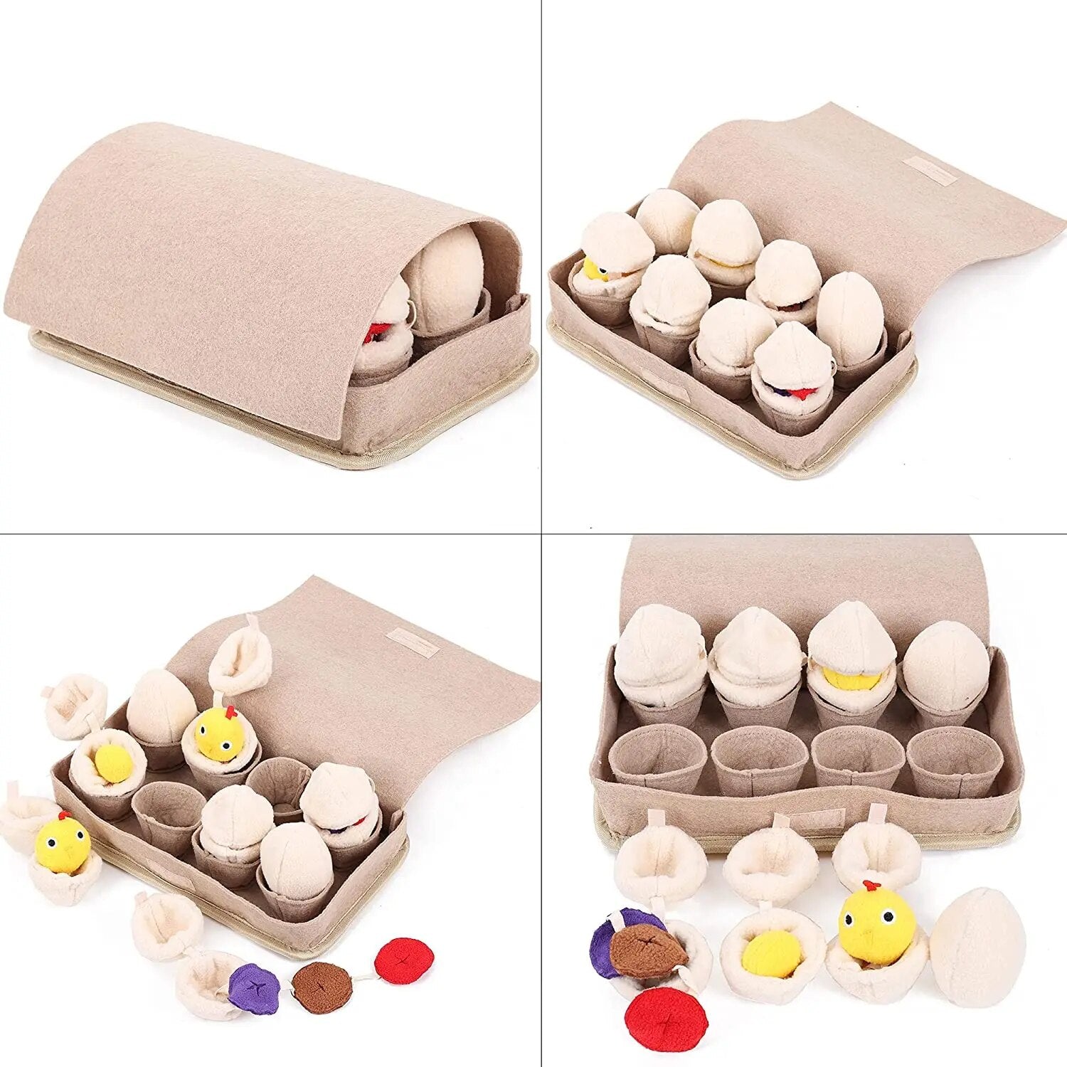 Plushie Carton of Eggs Dog Toy, 11" | 28 cm