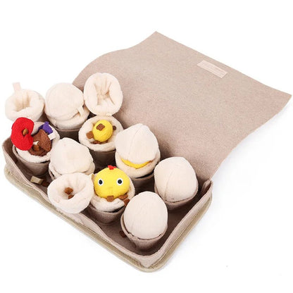 Plushie Carton of Eggs Dog Toy, 11" | 28 cm - Plushie Produce