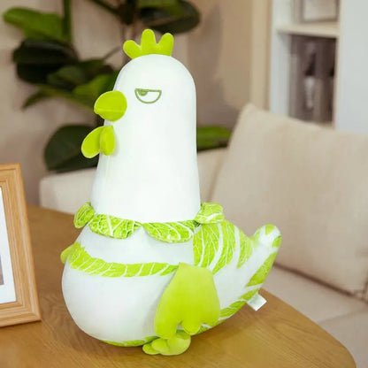 Plushie Cartoon Chicken as a Vegetable, 20-24" | 50-60 cm