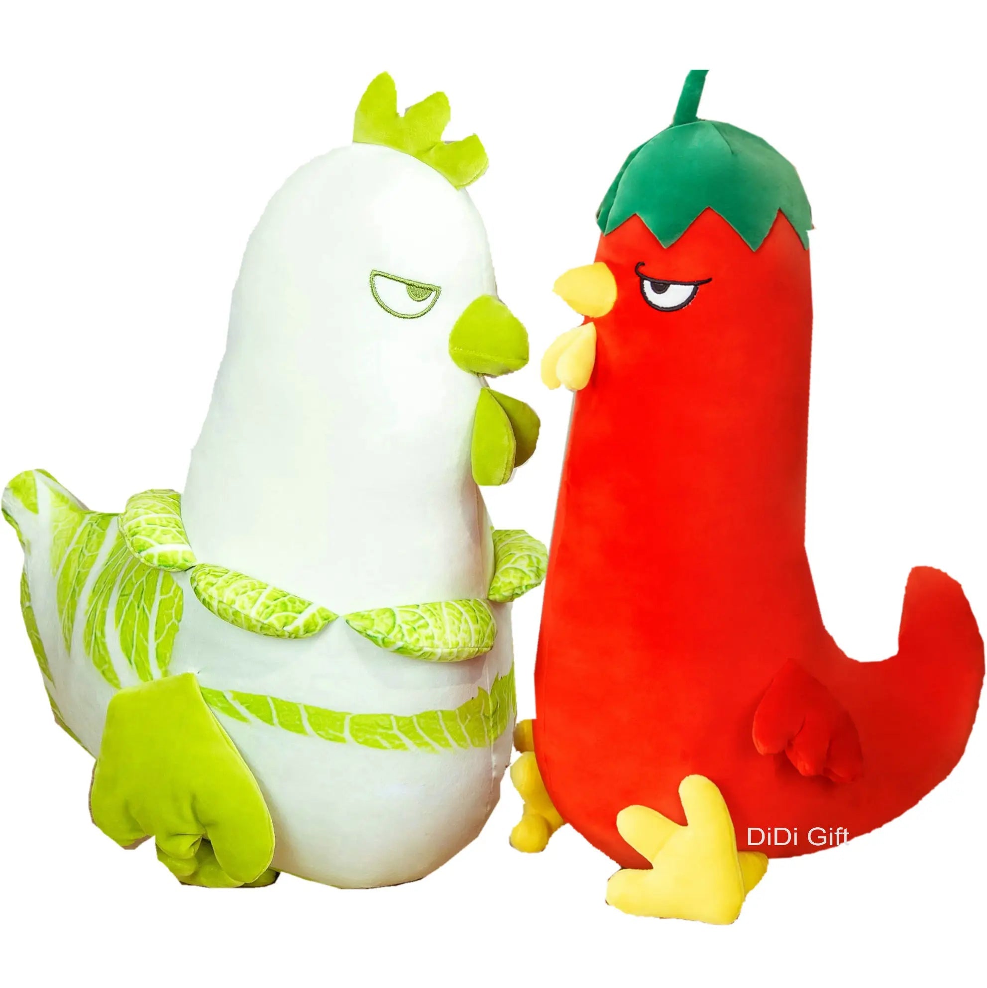 Plushie Cartoon Chicken as a Vegetable, 20-24" | 50-60 cm