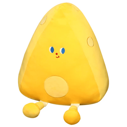 Plushie Cartoon Wedge of Cheese w/Blanket, 4 Colors, 12" | 30 cm