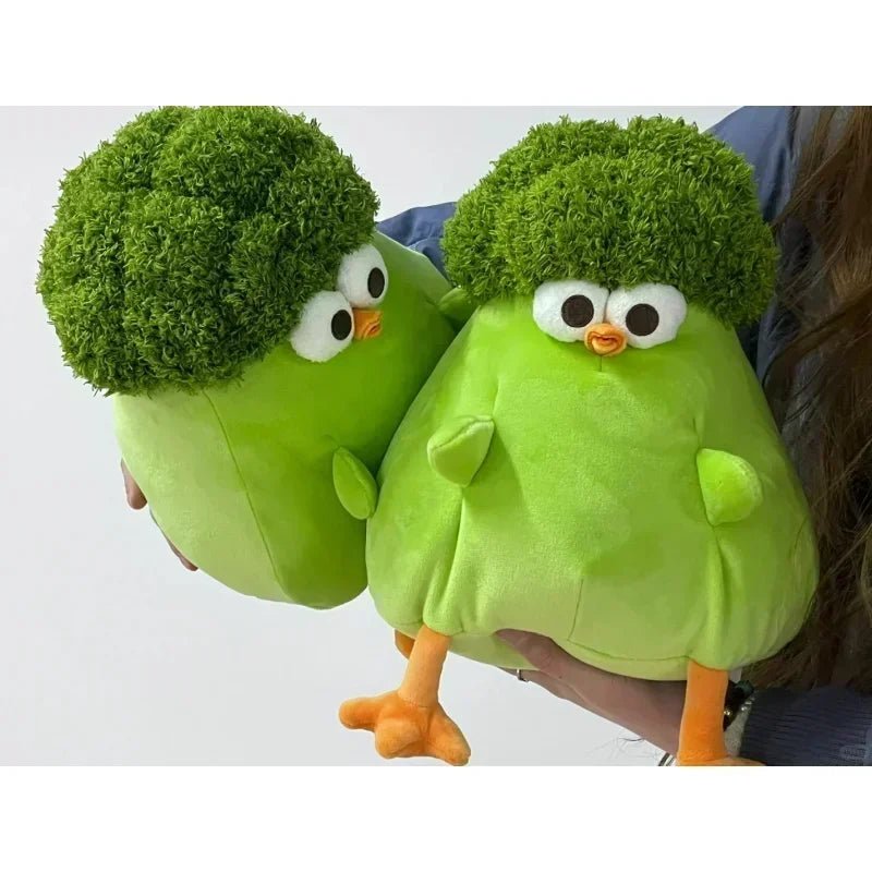 Plushie Chicken as Broccoli or Dragon Fruit, 9" | 23 cm