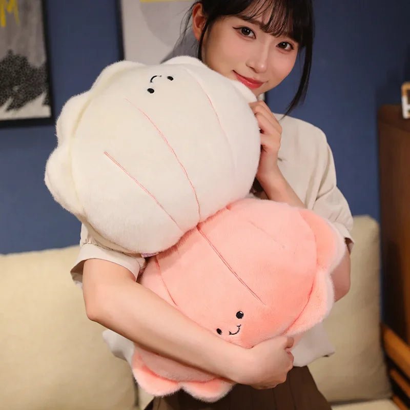 Plushie Clam with Pig Pearl, Two Colors, 22" | 55 cm