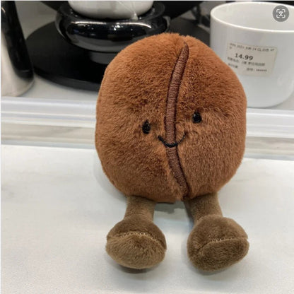 Plushie Coffee Bean, 5-8" | 13-21 centímetros