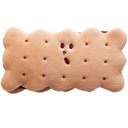 Plushie Cookie Large-Capacity Pencil Bag, 7" | 19 cm