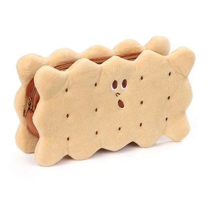 Plushie Cookie Large-Capacity Pencil Bag, 7" | 19 cm