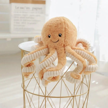 Plushie Fuzzy Cuddling Octopus, Five Colors, 0.59-2.6' | 18-80cm