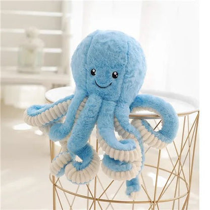 Plushie Fuzzy Cuddling Octopus, Five Colors, 0.59-2.6' | 18-80cm - Plushie Produce