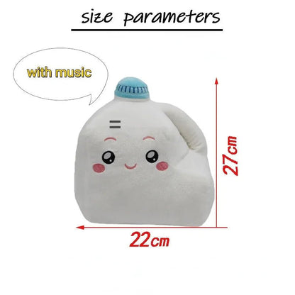 Plush Gallon of Milk with Music Box, 9" | 24 cm