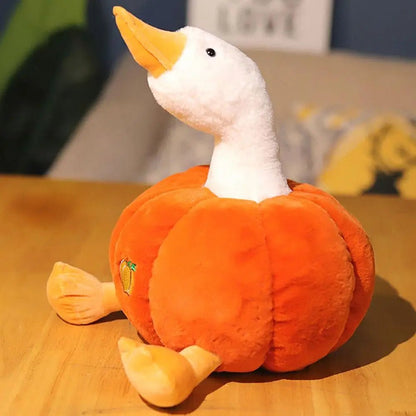 Plushie Goose Inside a Pumpkin, 12" | 30 cm