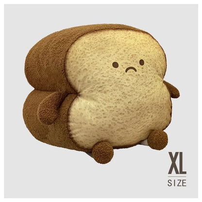 Plushie Happy/Sad Bread, Four Sizes