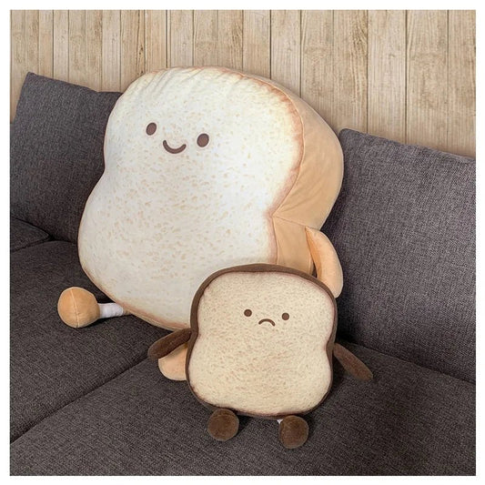 Plush Happy/Sad Bread, Four Sizes