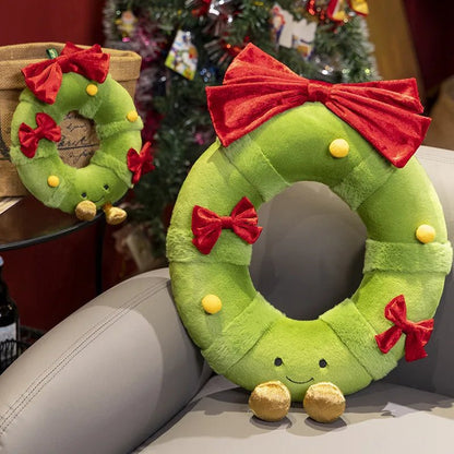 Plushie Holiday Wreath Decor, 8-16" | 20-40 cm