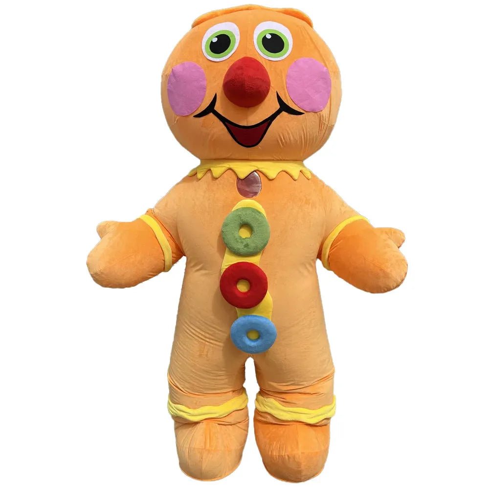 Plush Inflatable Gingerbread Cookie Costume