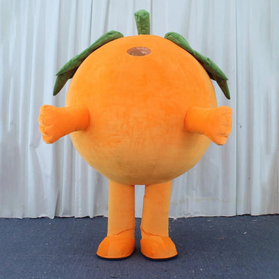 Plush Inflatable Orange Costume, heights 4.9-5.6 feet (1.50-1.70 m) plush toy – – – Image 7 | Plushie Produce