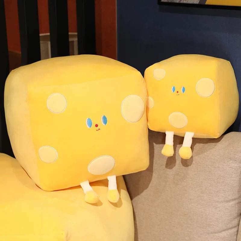 Large Cheddar Cheese Plush Toy, 10-20" | 25-50 cm