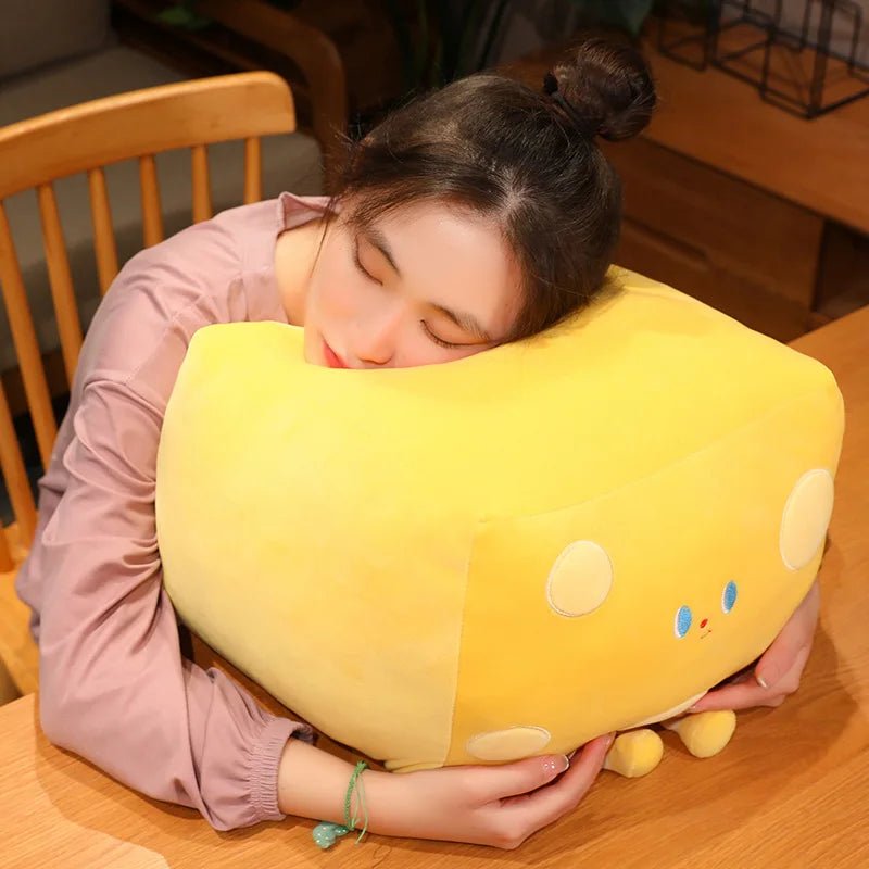 Large Cheddar Cheese Plush Toy, 10-20" | 25-50 cm