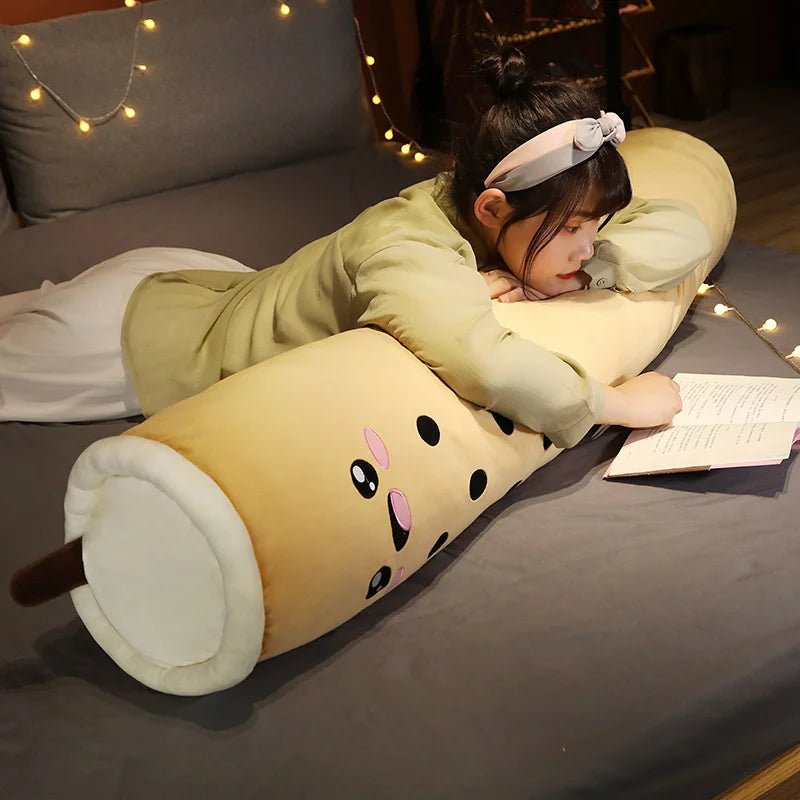 Plushie Jumbo Boba Tea Body Pillow, Five Styles, 3.3-4.9' | 100-130cm