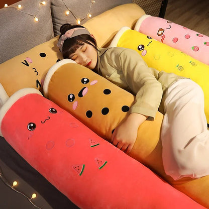 Plushie Jumbo Boba Tea Body Pillow, Five Styles, 3.3-4.9' | 100-130cm