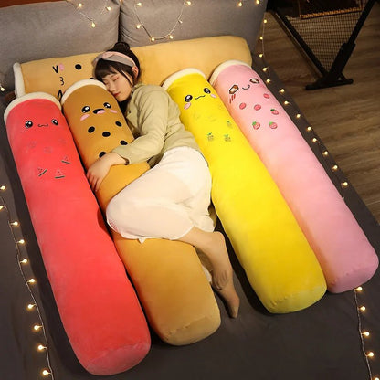 Plushie Jumbo Boba Tea Body Pillow, Five Styles, 3.3-4.9' | 100-130cm