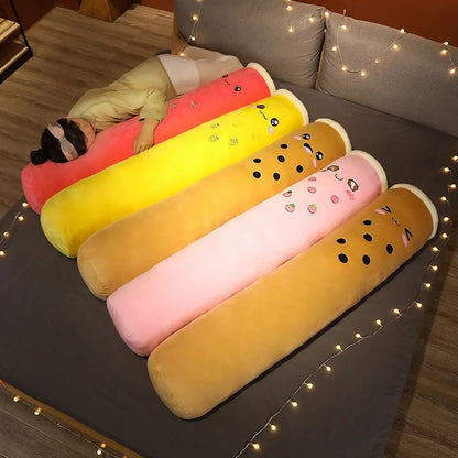 Plushie Jumbo Boba Tea Body Pillow, Five Styles, 3.3-4.9' | 100-130cm - Plushie Produce