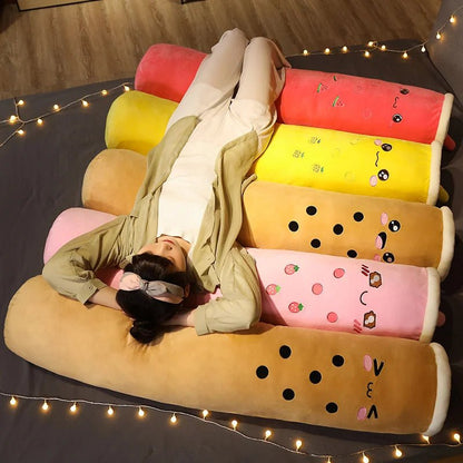 Plushie Jumbo Boba Tea Body Pillow, Five Styles, 3.3-4.9' | 100-130cm