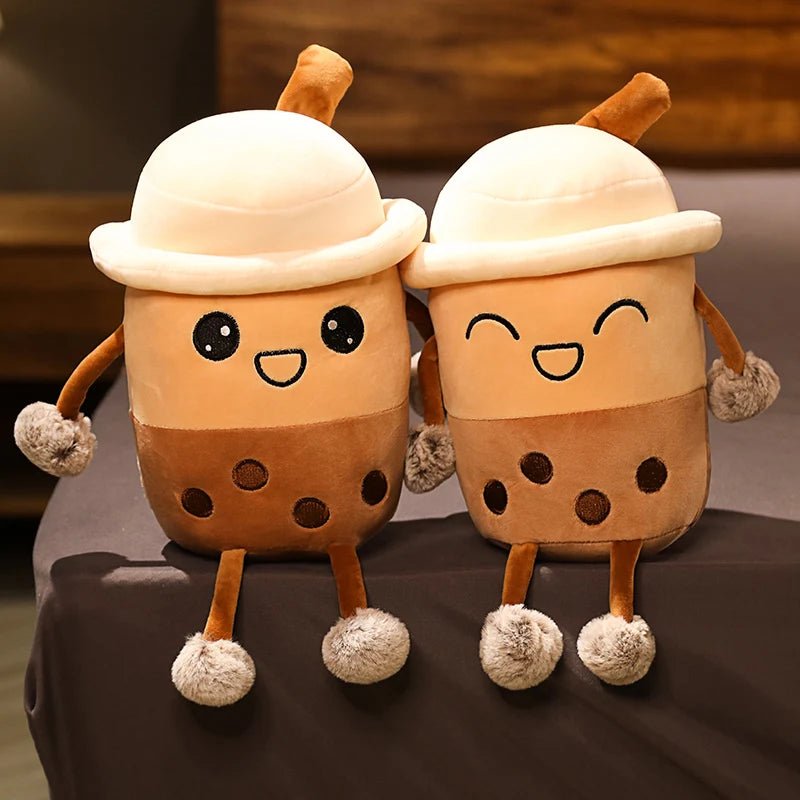 Plushie Jumbo Cartoon Bubble Tea- Two Styles- 9-39" | 24-100 cm