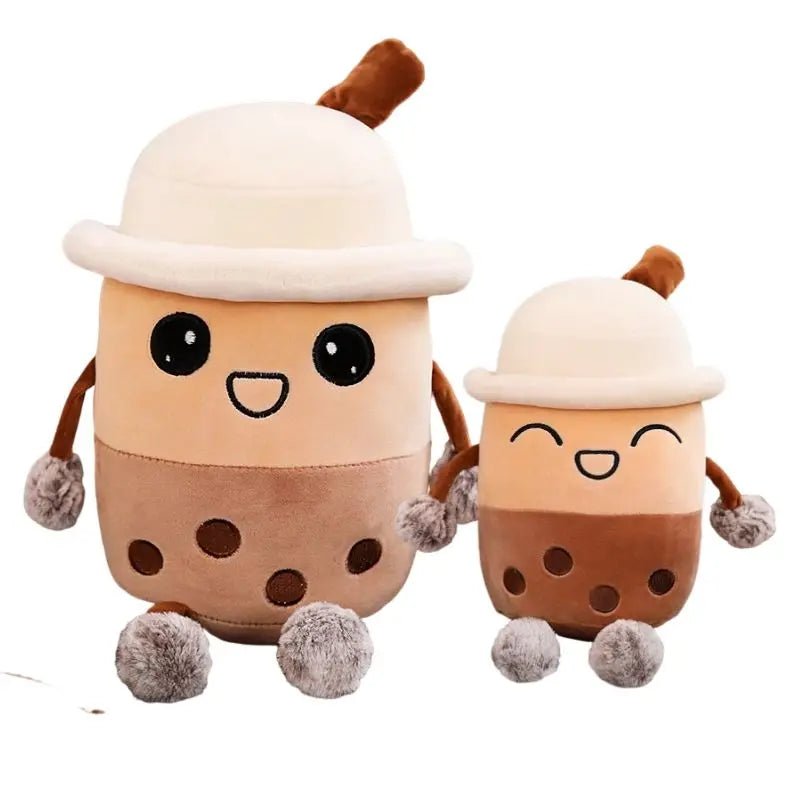 Plushie Jumbo Cartoon Bubble Tea- Two Styles- 9-39" | 24-100 cm