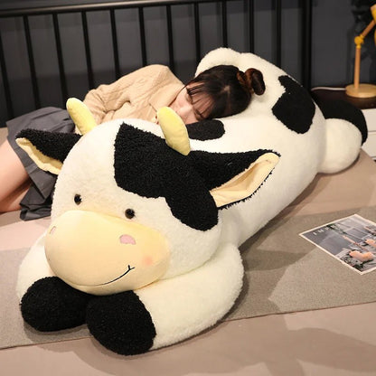 Plushie Jumbo Lounging Dairy Cow, 4 Colors, 35-43" | 90-110 cm