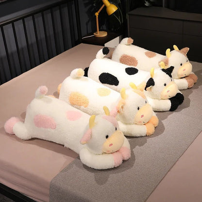 Plushie Jumbo Lounging Dairy Cow, 4 Colors, 35-43" | 90-110 cm