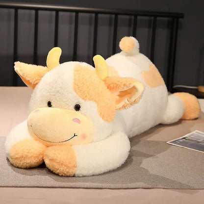 Plushie Jumbo Lounging Dairy Cow, 4 Colors, 35-43" | 90-110 cm