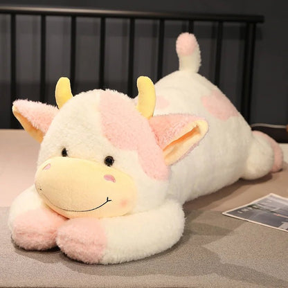 Plushie Jumbo Lounging Dairy Cow, 4 Colors, 35-43" | 90-110 cm