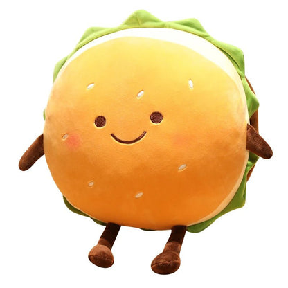 Plushie Kawaii Hamburger, Two Styles, 6-28" | 15-70 cm