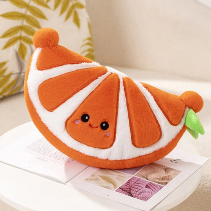 Plushie Large Cartoon Fruits, Five Fruits, ~10" | 25 cm