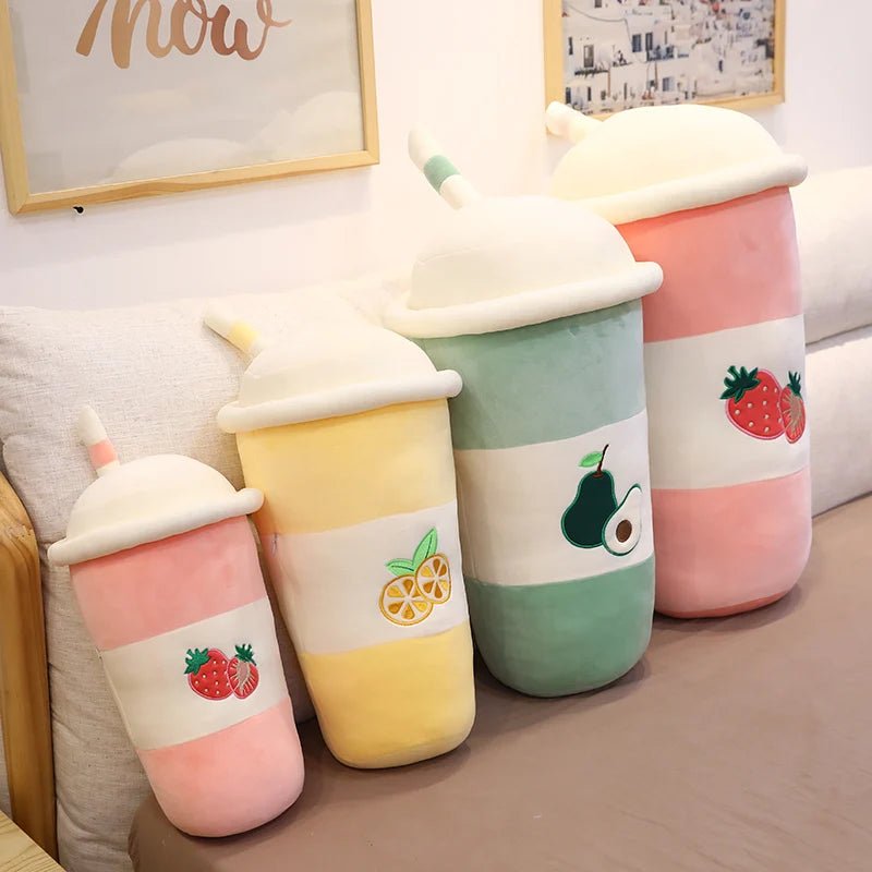 Plushie Large Realistic Boba Tea, 3 Flavors, 18-31" | 45-80 cm