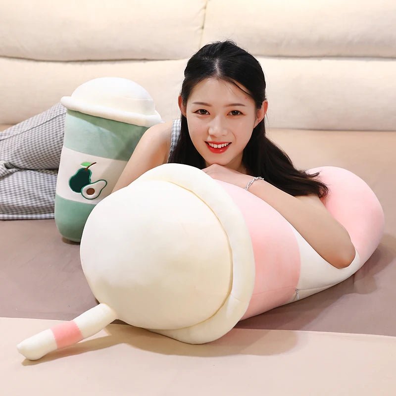 Plushie Large Realistic Boba Tea, 3 Flavors, 18-31" | 45-80 cm