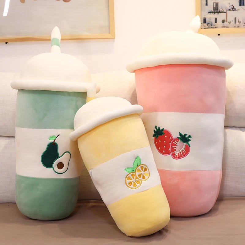 Plushie Large Realistic Boba Tea, 3 Flavors, 18-31" | 45-80 cm