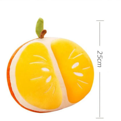 Plushie Lifelike Sliced Orange, 10" | 25 cm