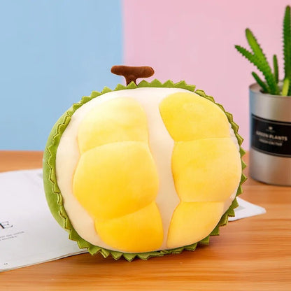 Plushie Lifelike Sliced Orange/Durian, 10" | 25 cm