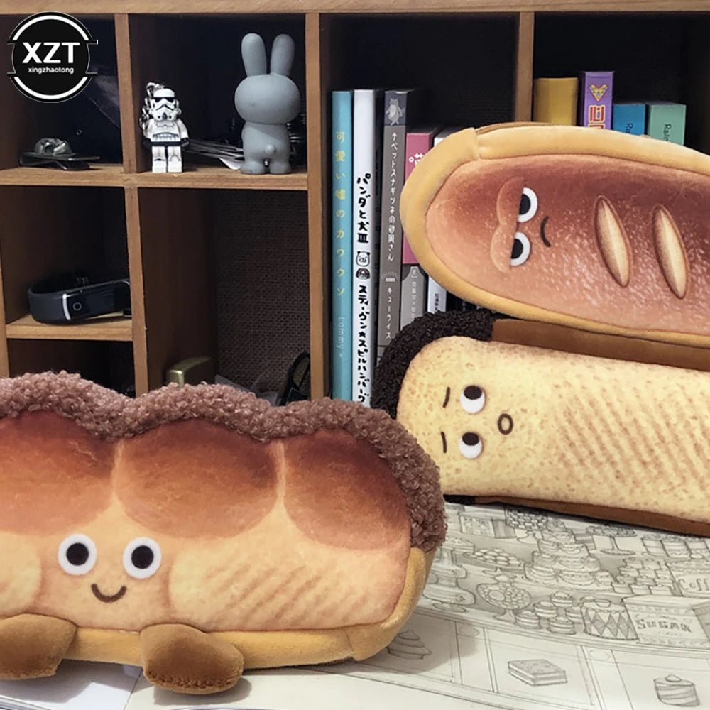 Plushie Loaf of Bread Pencil Case, 9" | 23 cm