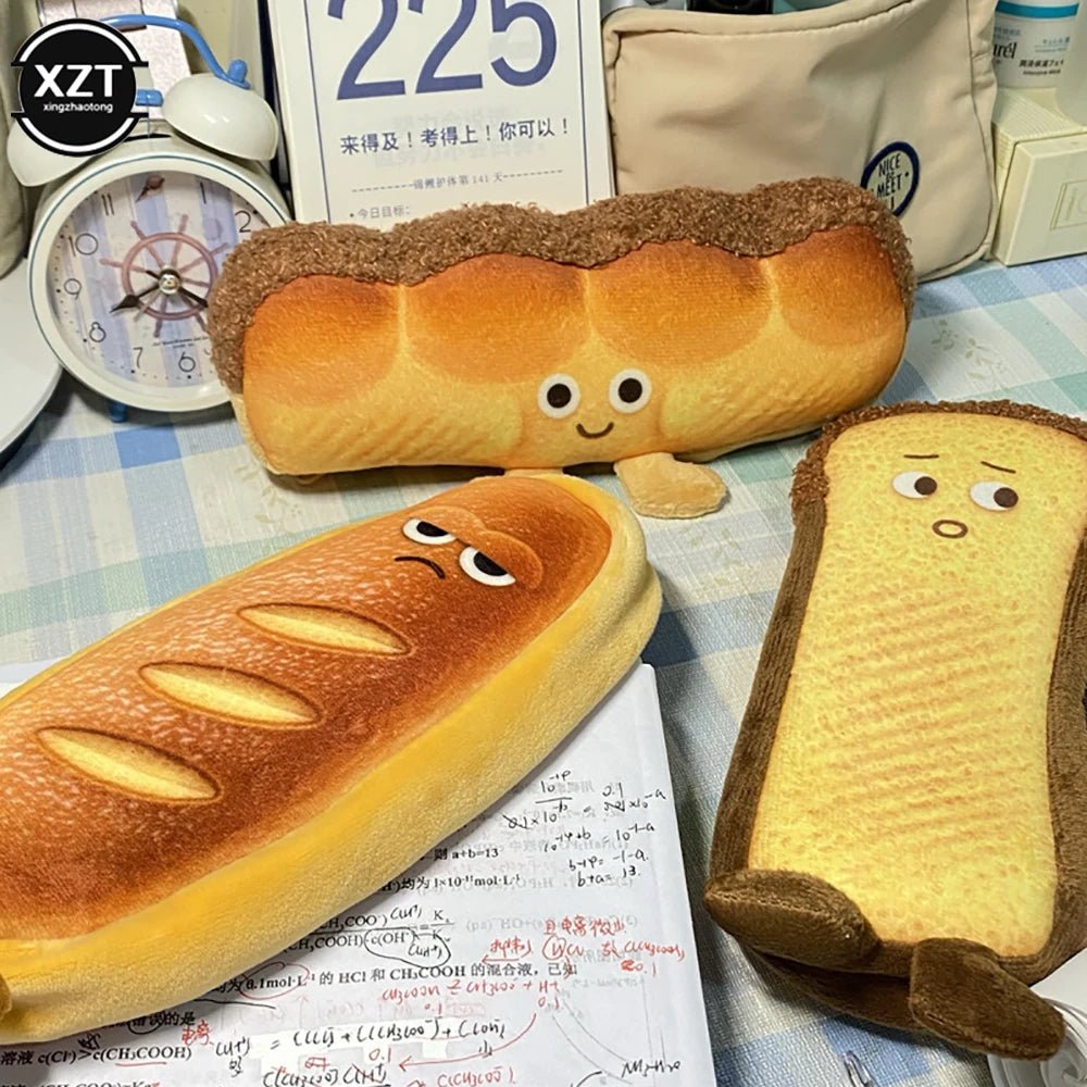 Plushie Loaf of Bread Pencil Case, 9" | 23 cm