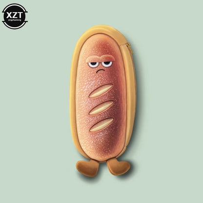 Plushie Loaf of Bread Pencil Case, 9" | 23 cm