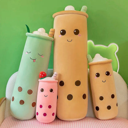 Plushie Long Boba Tea, 9-35" | 24-90 cm