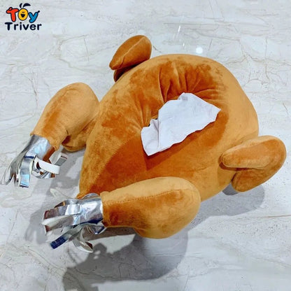 Plushie Novelty Roasted Turkey Tissue Dispenser