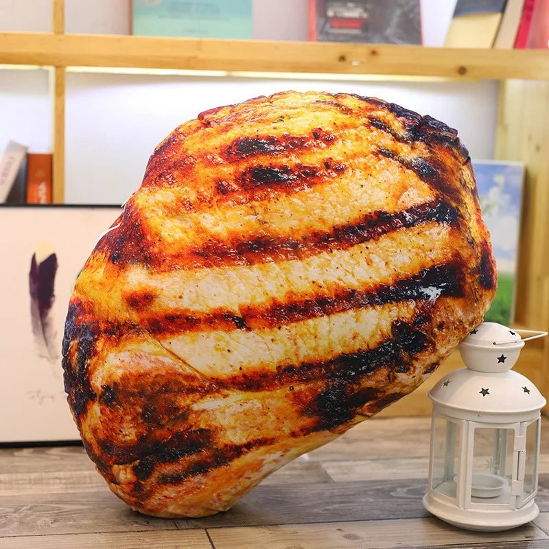 Plushie Realistic Grilled Meat Throw Pillows, Nine Styles, 8-24" | 20-60 cm