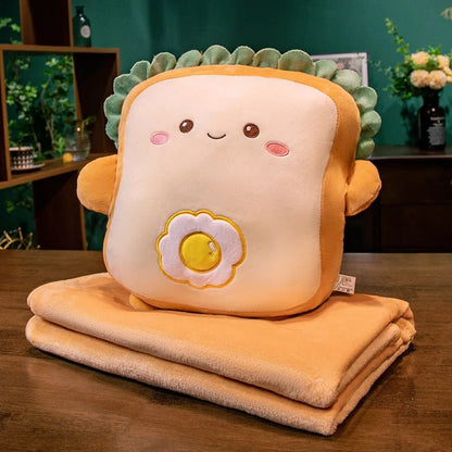 Plushie Sandwich Hand Warmer with Blanket